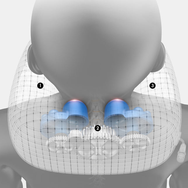 Gold U-type Massage Pillow Multi-function Shoulder Cervical Car Neck Guard