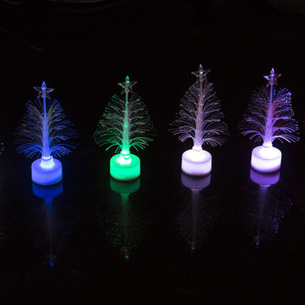 LED Fiber Optic Night Light Colourful Changing Lamp Multi-Color Christmas Tree Star Decoration Home Party Gift