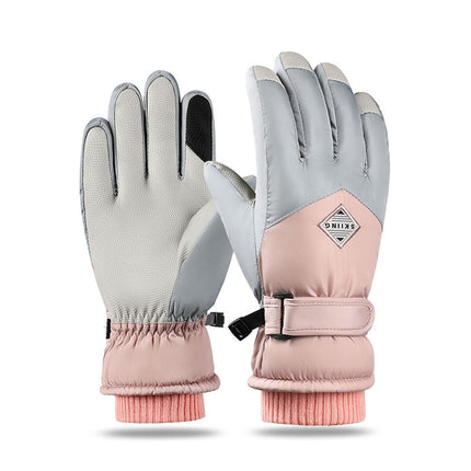 Couple Winter Fleece Thickened Warm And Windproof Gloves