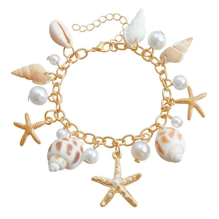 Somers Strand Skulp Vroue Middellyf Ketting See