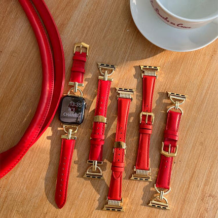 Leerarmband Nuwejaar Rooi Meisie