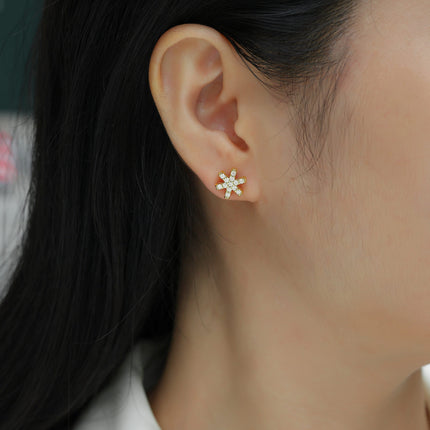 Frost Feather - Premium Moissanite Luxury Fashion Light Luxury Jewelry Stud Earrings S925 Silver Electroplated Gold