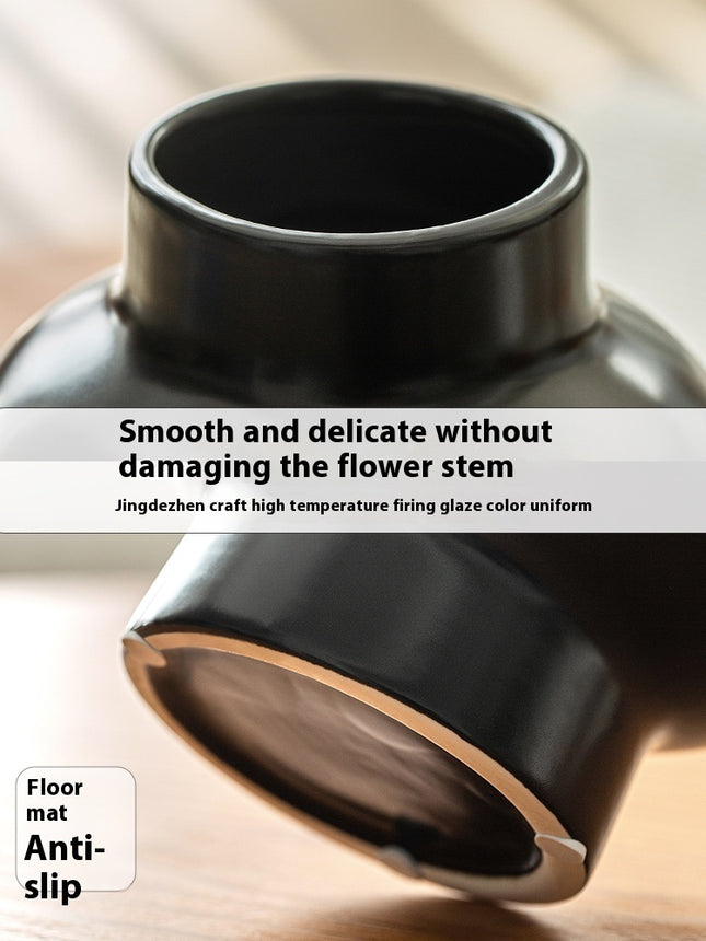 Nordic White Cream Style Ceramic Vase Decoration