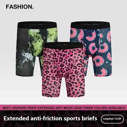 Wild Leopard Pattern Men's Personalized Printed Underwear