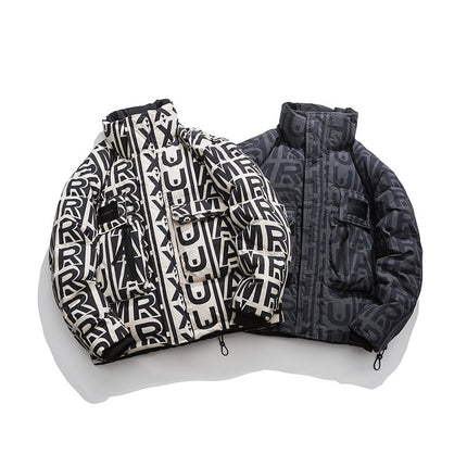 Personal Leisure Stand-up Collar Down Jacket Men's High Street Loose Warm