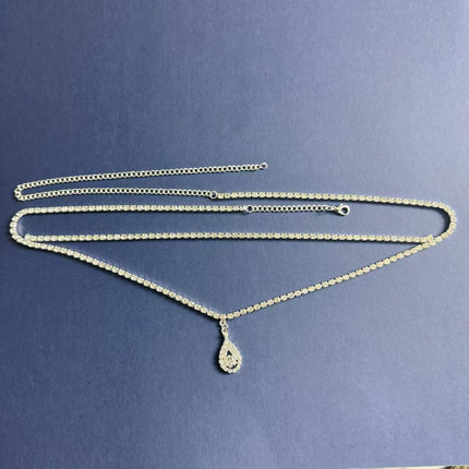 Simple Graceful Sexy Water Drop Waist Chain Ornament