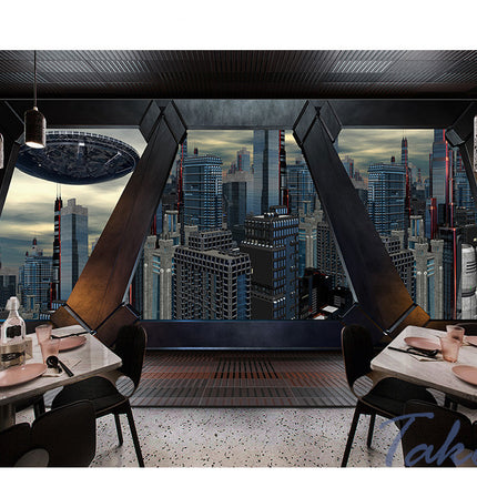 3D Spaceship Space Capsule Wallpaper