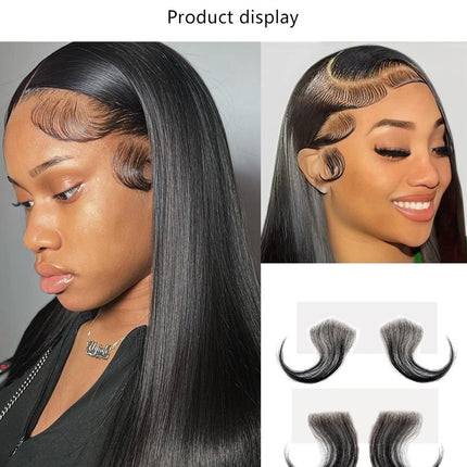 Real Hair Hairline Stickers Wig Bangs Sideburns Stickers