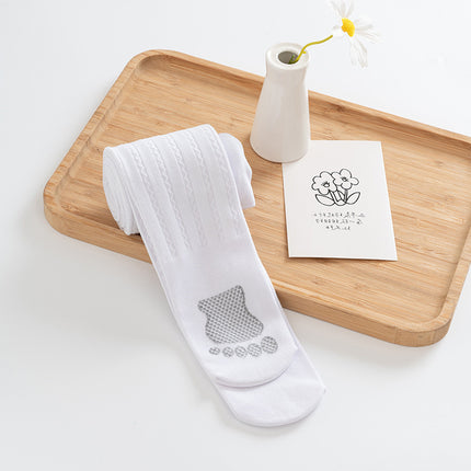 Girls' Thin Velvet Wave Pattern Dragon Claw Wool Tights