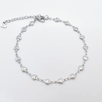 European And American Style Fashion Special-interest Stainless Steel Anklets Love Anklet Multi-style Ins