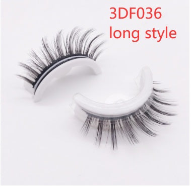 Herbruikbare 3D Nertswimpers Natuurlike Valse Wimpers Selfklevende Valse Gomvrye Grimering Wimpers Uitbreiding Sy
