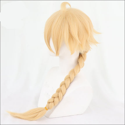 Cosplay-pruikreisiger helder goud