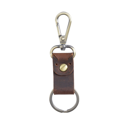 Leather Car Retro Cowhide Key Ring