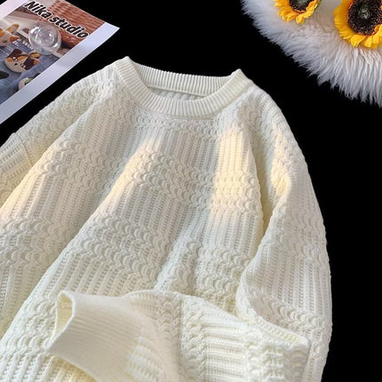 Round Neck Sweater Men's Fashion Brand Handsome Autumn And Winter Undershirt