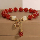 M189 Fu Tossel Rooi Armband