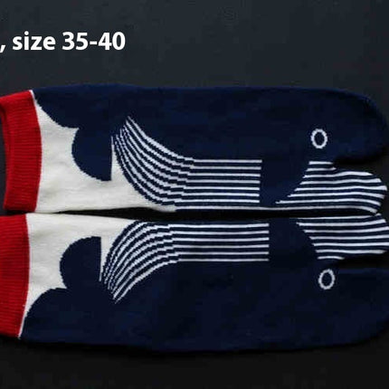 Men's And Women's Cotton Two-finger Socks