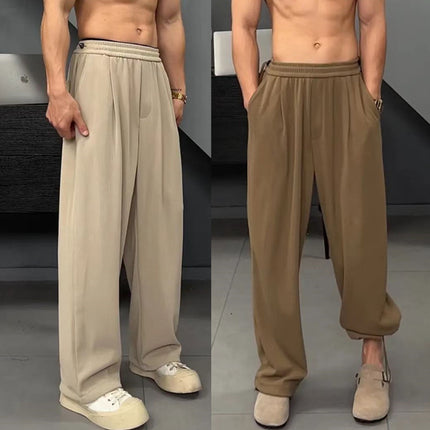 Summer Ice Silk Leggings Versatile Simple Men