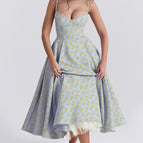 Blue yellow flowers / L