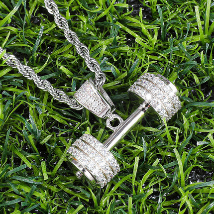 Euro-Amerikaanse Vol-Kristal Hip-Hop Hanger Halter Ketting Stelling Juweliersware