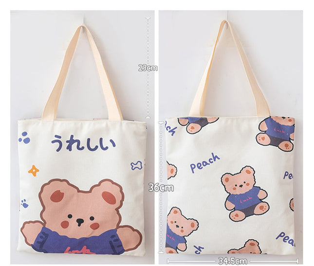 Girl Student's Cute Small Canvas Bag Shoulder