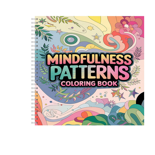 Mindfulness Patterns Bold-easy Coloring Book For Adults Cute Drawing Book Perfect Gift For Birthday Back To School Art Supplies