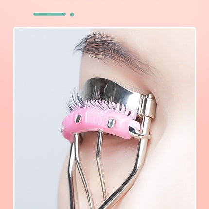 Natural Curling Eyelash Curler With Comb Girls Eyelash Beauty Auxiliary Tools Portable Wide Angle Eyelash Curler