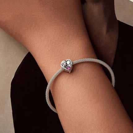 S925 Silwer Ma-kind Familie Liefde Krale Fees DIY Armband Toebehore
