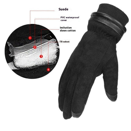 Fashionable Warm Hiking And Climbing Ski Gloves