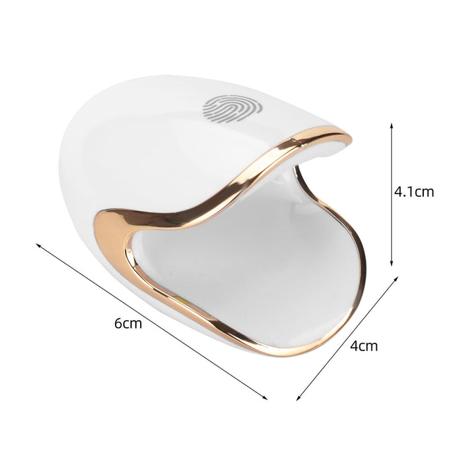 Enkelvinger 6W Huishoudelike Draagbare Nie Swart Hand LED Klein Mini Fototerapie Masjien Warm Lamp
