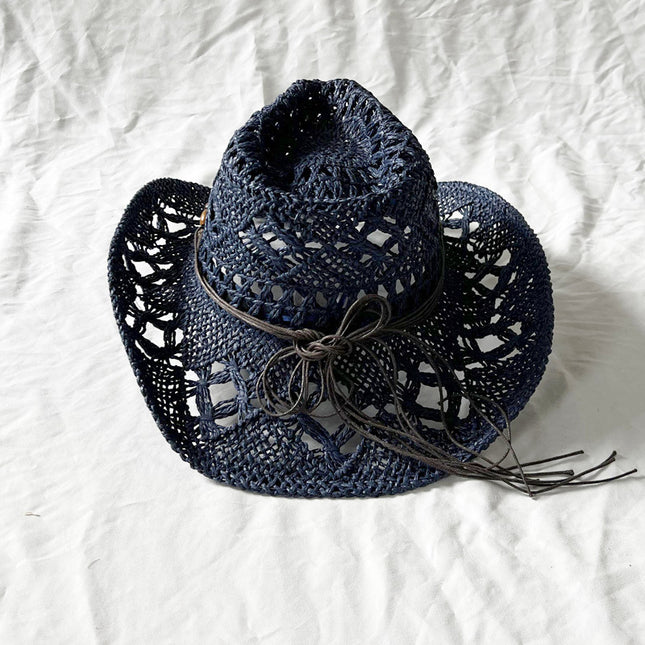 Gem The Magic Aster Straw Hat Handmade Hollow Sun Shade