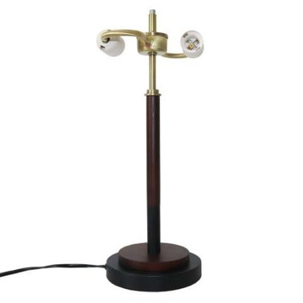 Hoë Kwaliteit Hotel Europese Moderne Bedkassie Dekor Lig Led Tafel Lamp, Cosmiclume Swart Sambreelvormige Tafellamp - Okkerneuthout - Brons 110V