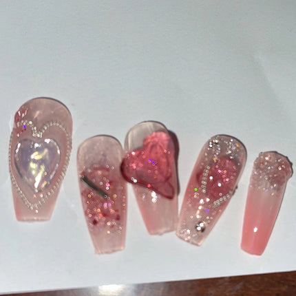 Summer Strawberry False Nail Patch