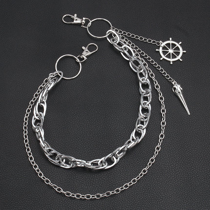 Halloween Gotiese Donker Voël Kop Broek Ketting Broek Bykomstigheid