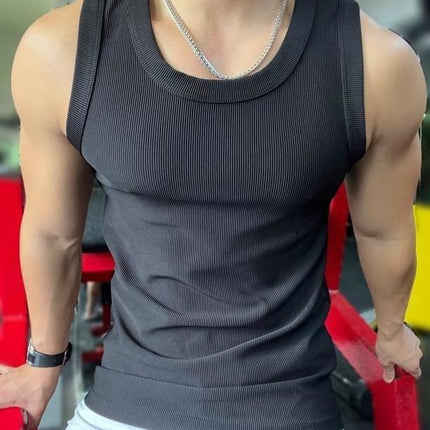 Thick Combed Texture Large Tanks Men