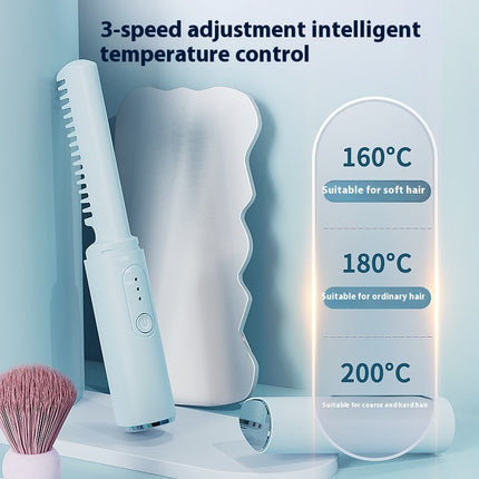 Draadlose Haarglatter Klein USB-laai Draagbaar Vir Krul Of Platmaak