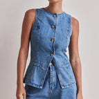 Top / 2xl / Light blue