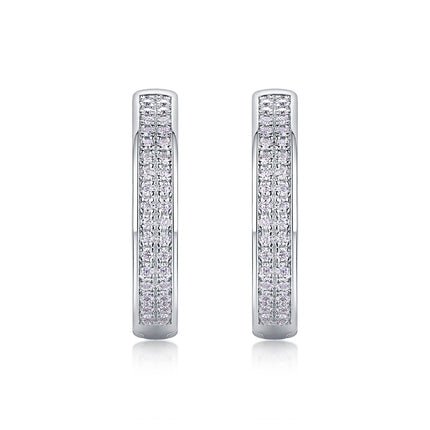 Firefly Light - Premium Moissanite Luxury Fashion Light Luxury Jewelry Silver Stud Earrings S925 Silver Plated Platinum