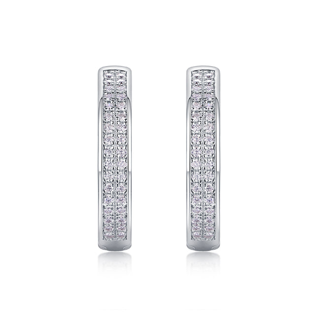 Firefly Light - Premium Moissanite Luukse Mode Ligte Luukse Juweliersware Silwer Stud Oorbelle S925 Silwer Plated Platinum
