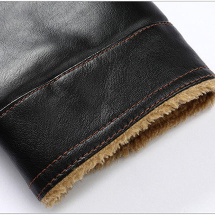 Men's Leather Clothing Loose Casual Slim Fit Handsome Trend Thickening