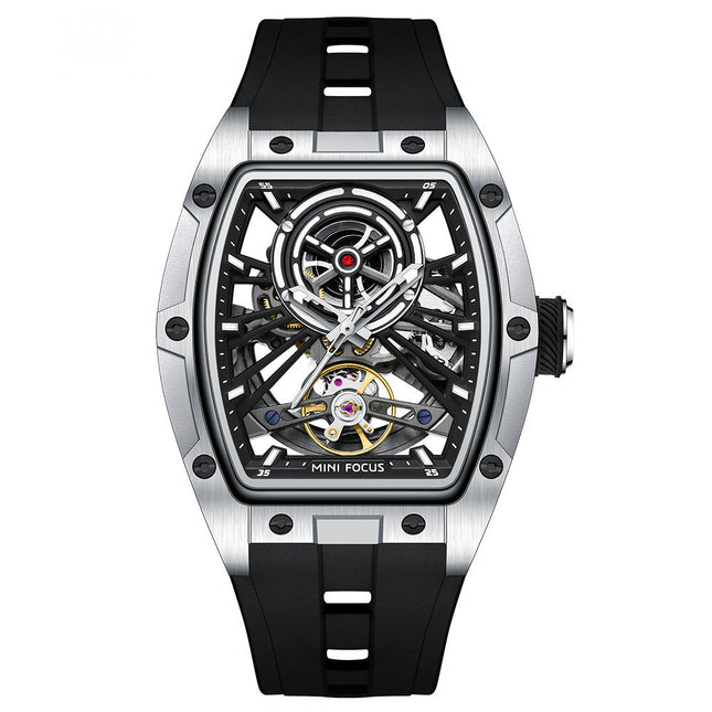Men's Steel Case Full Hollow Automatic Mechanical Watch