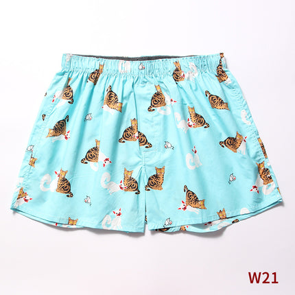 Men's Home Loose Plus Size Cotton Arrow Pants