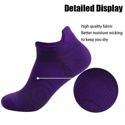 8 Pairs Men Athletic Socks Low Cut Cushion Running Socks Anti-slip And Anti-odor Breathable Comfort For Sports Running Fitness Cycling