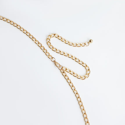Klassieke Retro Turkoois Middellyf Buikketting Vir Vroue Somerstrand Sexy Eenvoudige Lyfketting Juweliersware Toebehore Geskenk