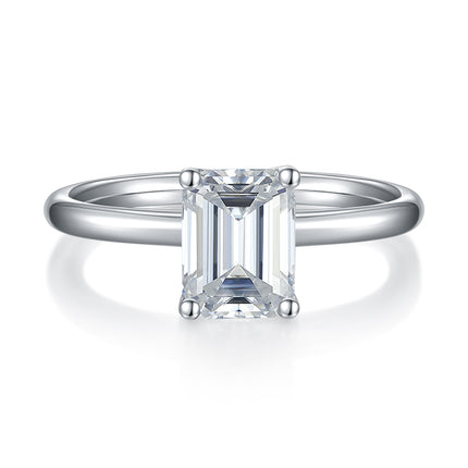 Ashoekige Moissanite Geset Met Topgehalte Moissanite Luukse En Modieuse Ligte Luukse Juweliersware Silwerring S925 Silwer Elektroplateer Met Platinum