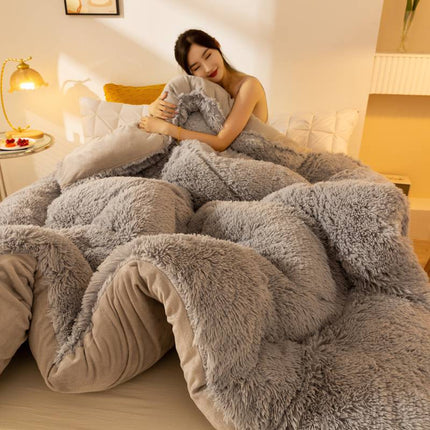 Super Sagte Lang Vlies Mink Kristal Fluweel Verdikte Warm Winterkwilt