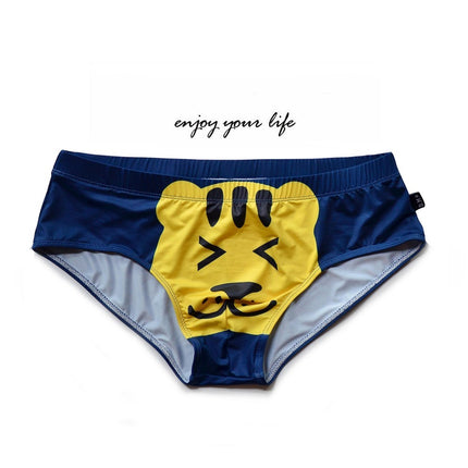 Low Waist Thin Polyester Breathable Cartoon Animal Printed Briefs