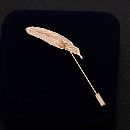 Mans Veerborsspeld Akademiese Styl Boutonnière Pak Blaar
