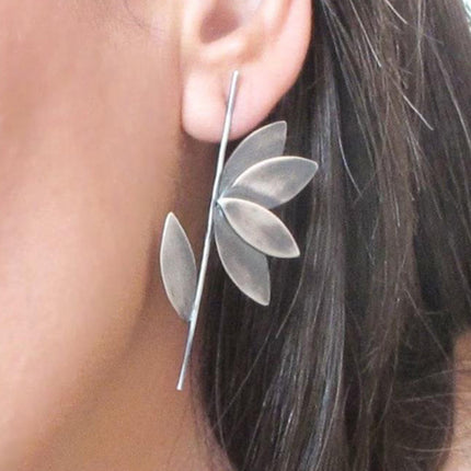 Retro Legering Blaar Oorbelle Etniese Styl Persoonlikheid