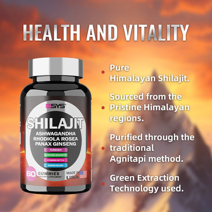 BSYS 8IN1 SHILAJIT GOMMETJIES 60'S