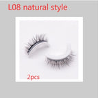 L08 natuurlike styl / PVC ronde doos / 2 STK
